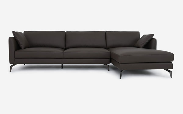 Sofa chữ l SASSARI bọc da có độ bền cao