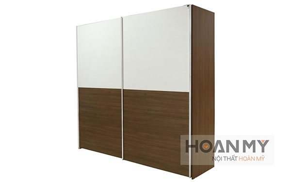 Tủ quần áo gỗ cánh lùa màu sắc ấn tượng